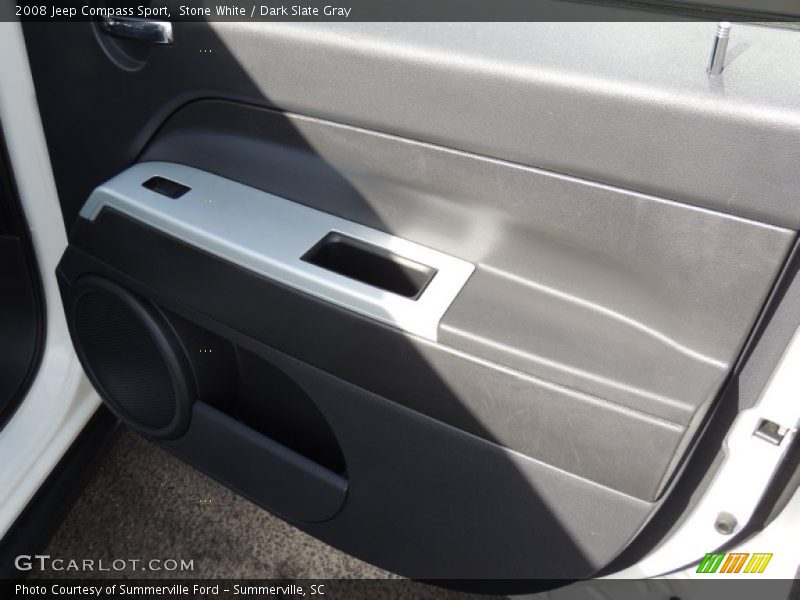 Stone White / Dark Slate Gray 2008 Jeep Compass Sport