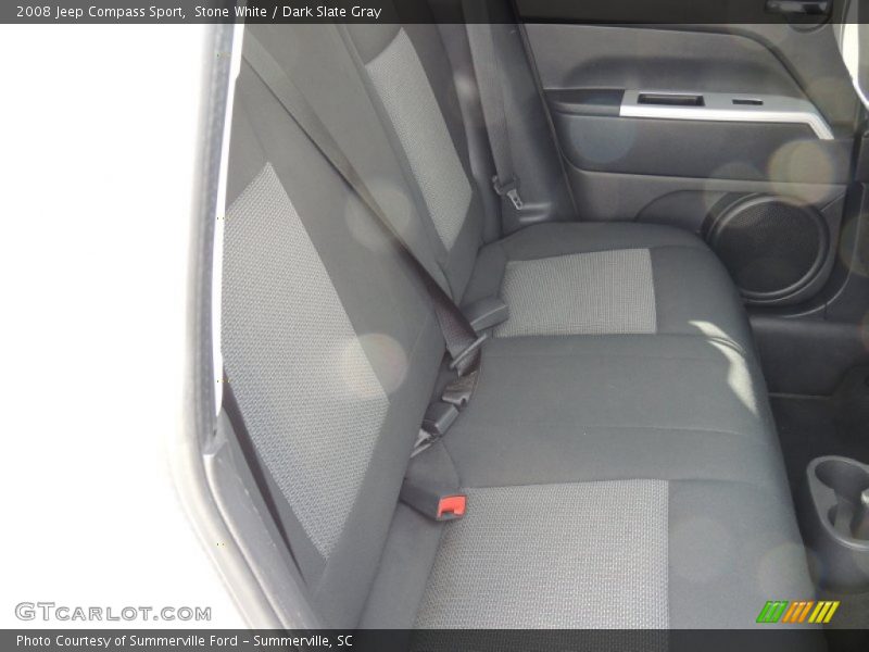 Stone White / Dark Slate Gray 2008 Jeep Compass Sport