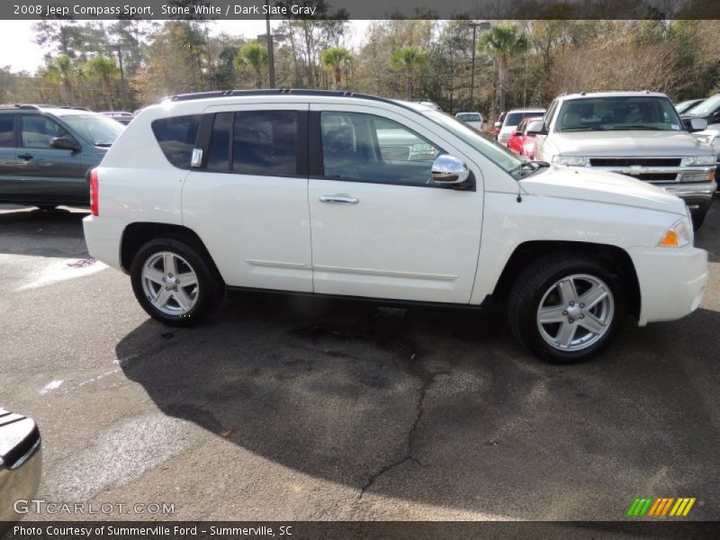 Stone White / Dark Slate Gray 2008 Jeep Compass Sport