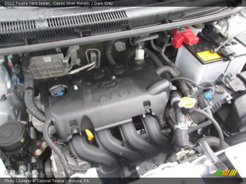 Classic Silver Metallic / Dark Gray 2012 Toyota Yaris Sedan