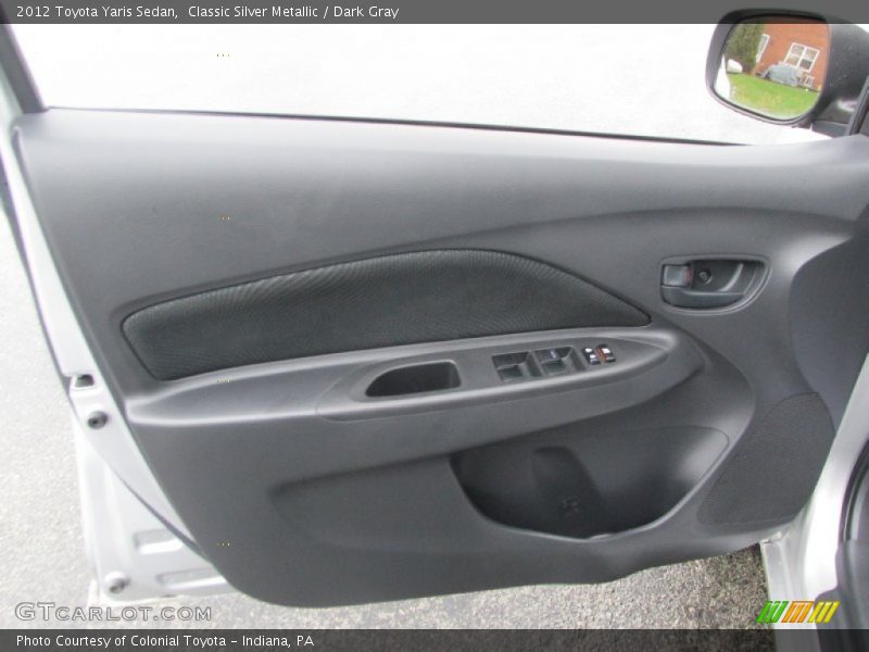 Classic Silver Metallic / Dark Gray 2012 Toyota Yaris Sedan