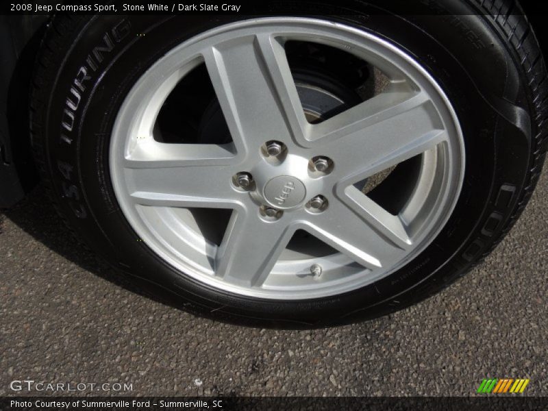 Stone White / Dark Slate Gray 2008 Jeep Compass Sport