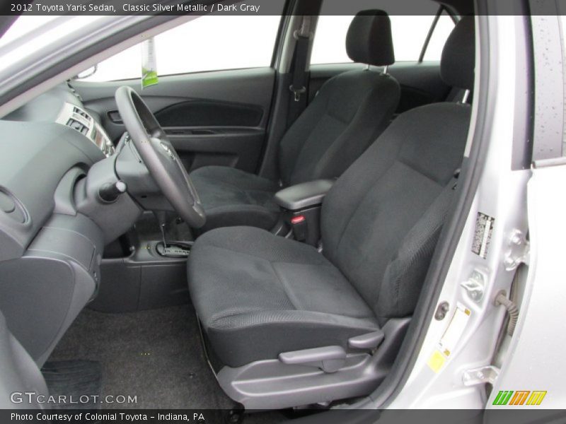 Classic Silver Metallic / Dark Gray 2012 Toyota Yaris Sedan
