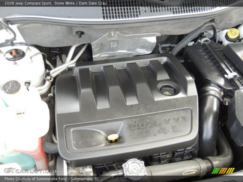 Stone White / Dark Slate Gray 2008 Jeep Compass Sport