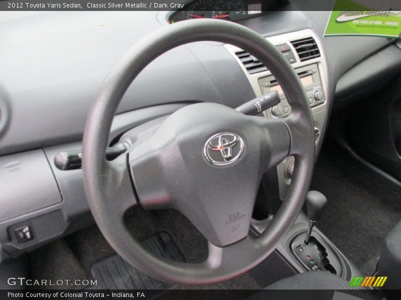 Classic Silver Metallic / Dark Gray 2012 Toyota Yaris Sedan