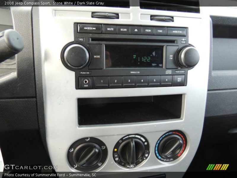 Stone White / Dark Slate Gray 2008 Jeep Compass Sport