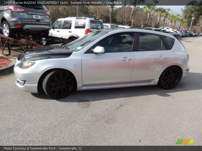 Sunlight Silver Metallic / Gray/Black 2007 Mazda MAZDA3 MAZDASPEED3 Sport