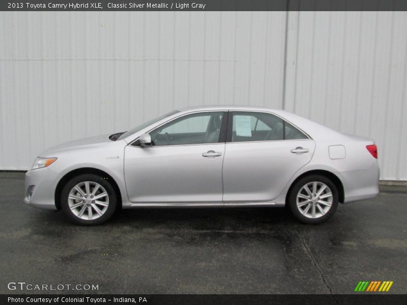 Classic Silver Metallic / Light Gray 2013 Toyota Camry Hybrid XLE