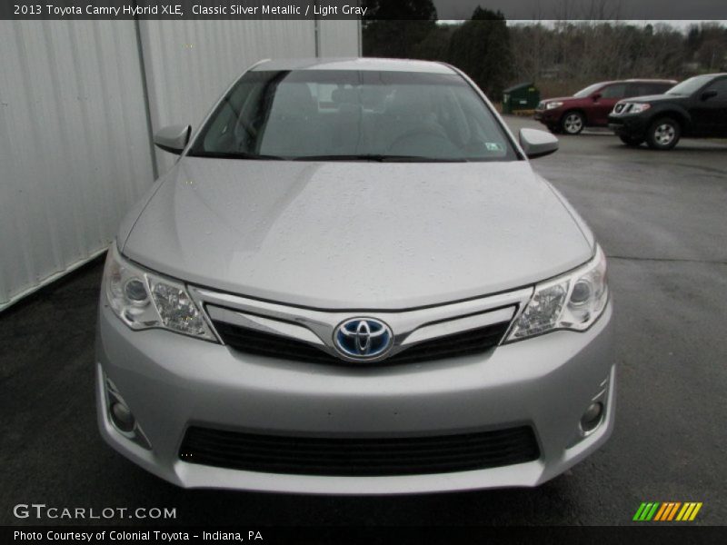 Classic Silver Metallic / Light Gray 2013 Toyota Camry Hybrid XLE