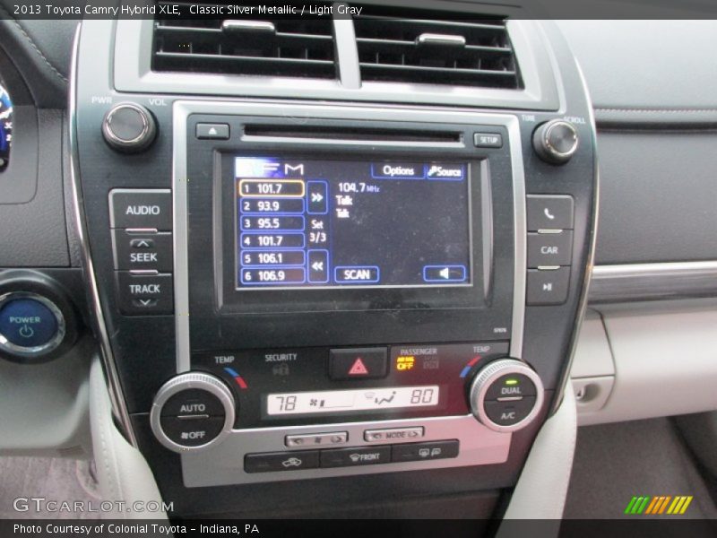 Controls of 2013 Camry Hybrid XLE