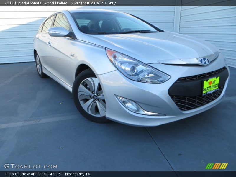 Silver Frost Metallic / Gray 2013 Hyundai Sonata Hybrid Limited