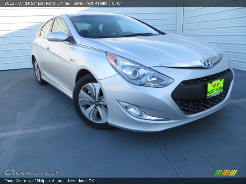 Silver Frost Metallic / Gray 2013 Hyundai Sonata Hybrid Limited