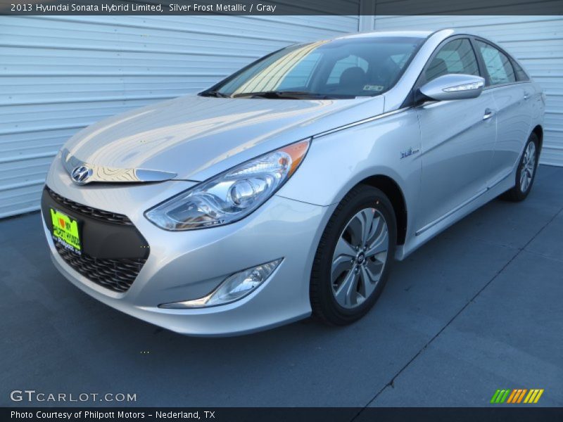 Silver Frost Metallic / Gray 2013 Hyundai Sonata Hybrid Limited