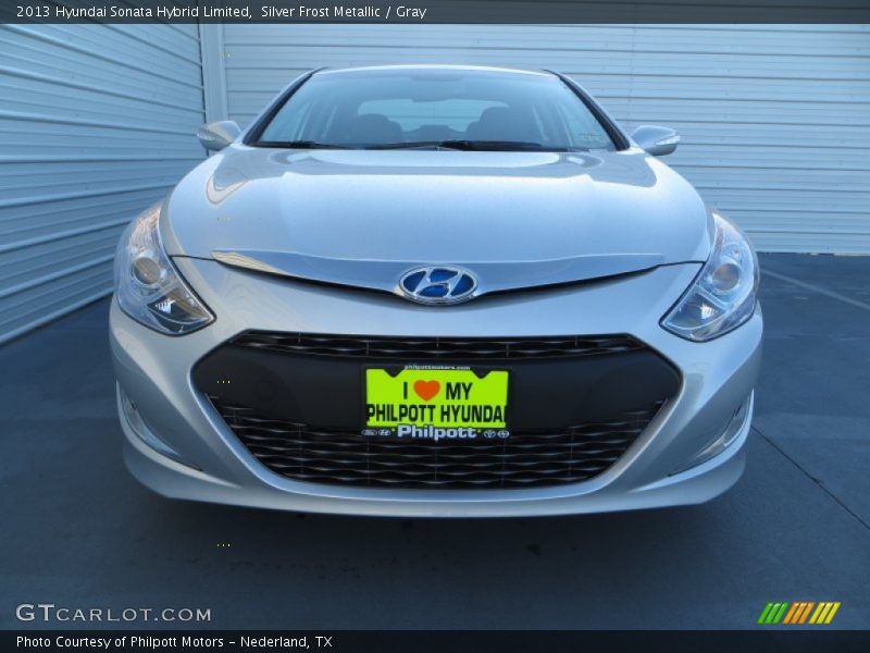 Silver Frost Metallic / Gray 2013 Hyundai Sonata Hybrid Limited