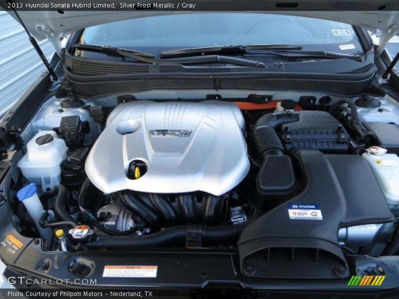 Silver Frost Metallic / Gray 2013 Hyundai Sonata Hybrid Limited