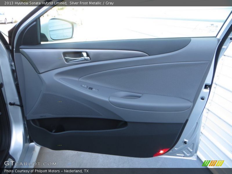 Silver Frost Metallic / Gray 2013 Hyundai Sonata Hybrid Limited