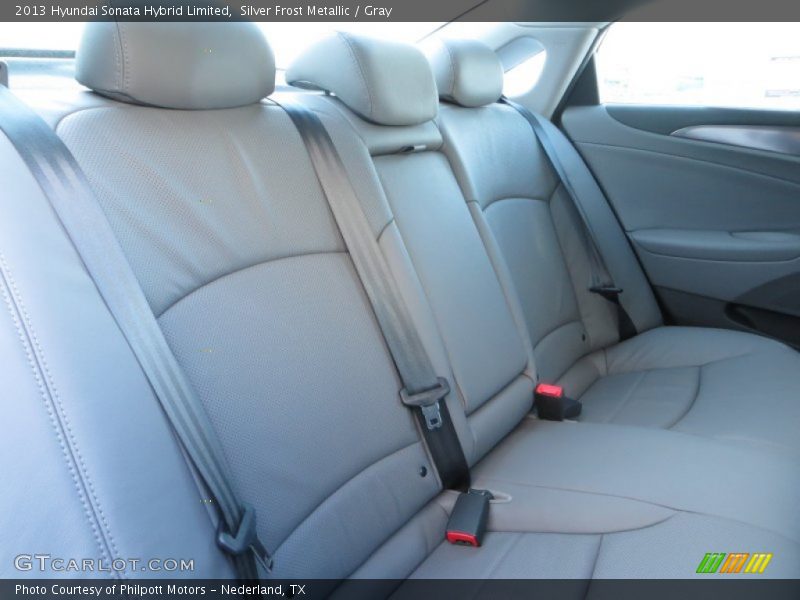 Silver Frost Metallic / Gray 2013 Hyundai Sonata Hybrid Limited