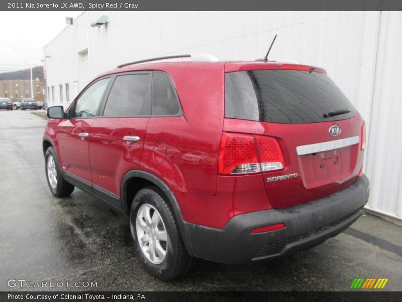 Spicy Red / Gray 2011 Kia Sorento LX AWD