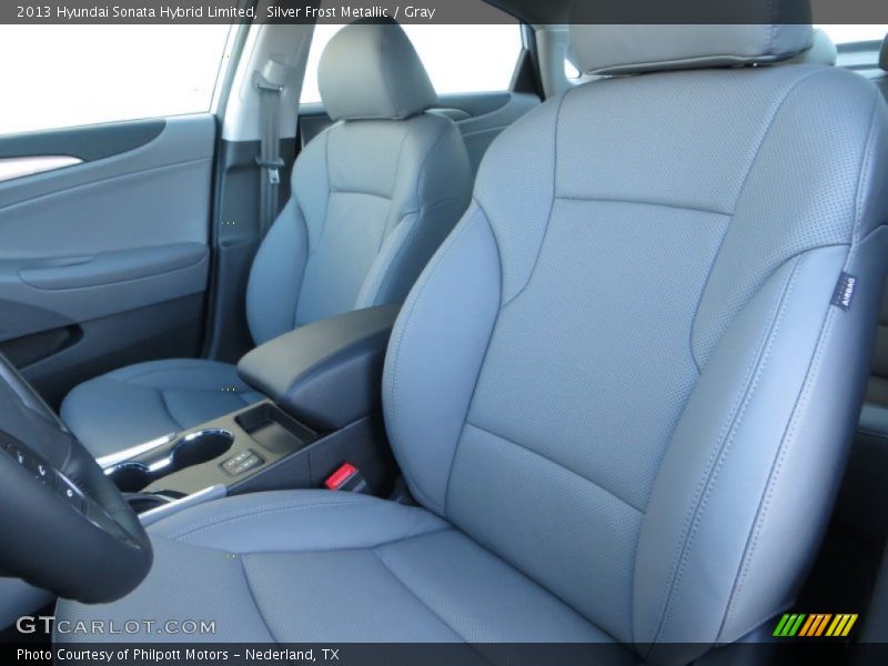Silver Frost Metallic / Gray 2013 Hyundai Sonata Hybrid Limited