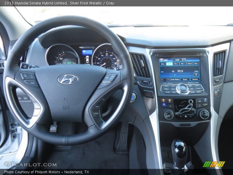 Silver Frost Metallic / Gray 2013 Hyundai Sonata Hybrid Limited