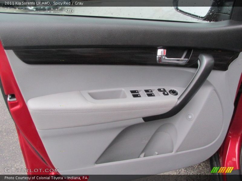 Spicy Red / Gray 2011 Kia Sorento LX AWD