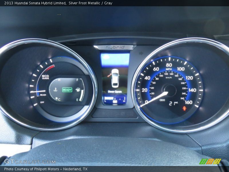 Silver Frost Metallic / Gray 2013 Hyundai Sonata Hybrid Limited