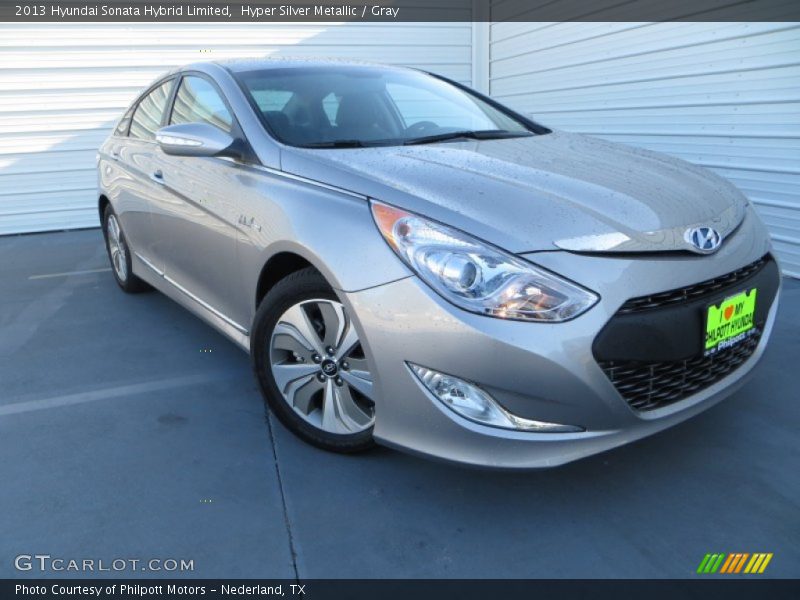 Hyper Silver Metallic / Gray 2013 Hyundai Sonata Hybrid Limited