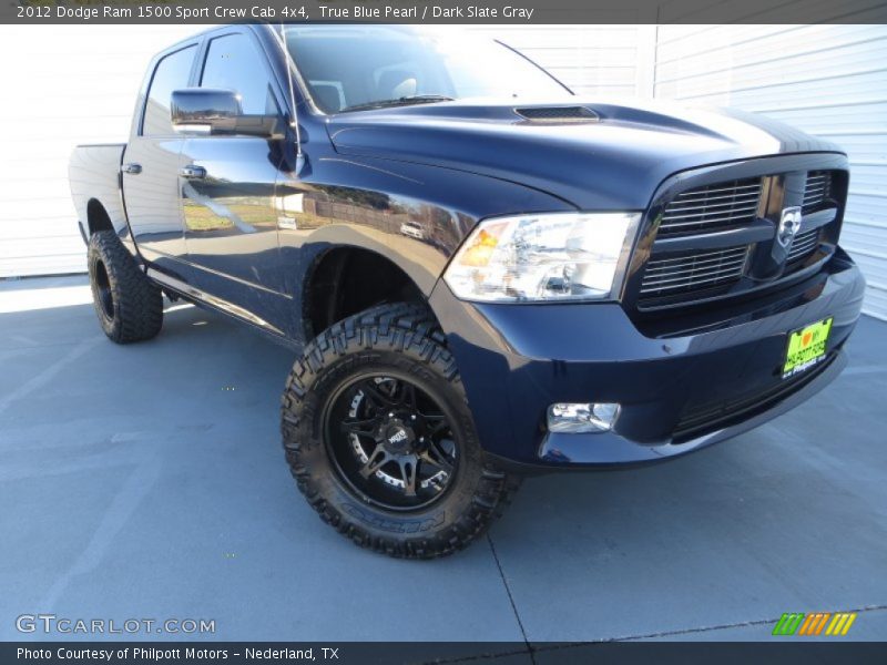 True Blue Pearl / Dark Slate Gray 2012 Dodge Ram 1500 Sport Crew Cab 4x4