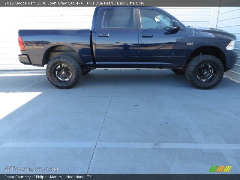 True Blue Pearl / Dark Slate Gray 2012 Dodge Ram 1500 Sport Crew Cab 4x4