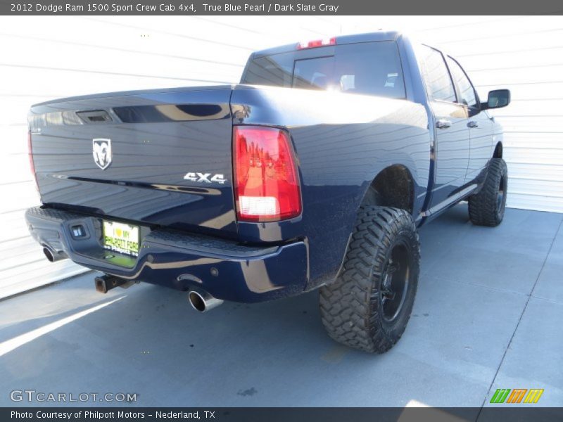 True Blue Pearl / Dark Slate Gray 2012 Dodge Ram 1500 Sport Crew Cab 4x4