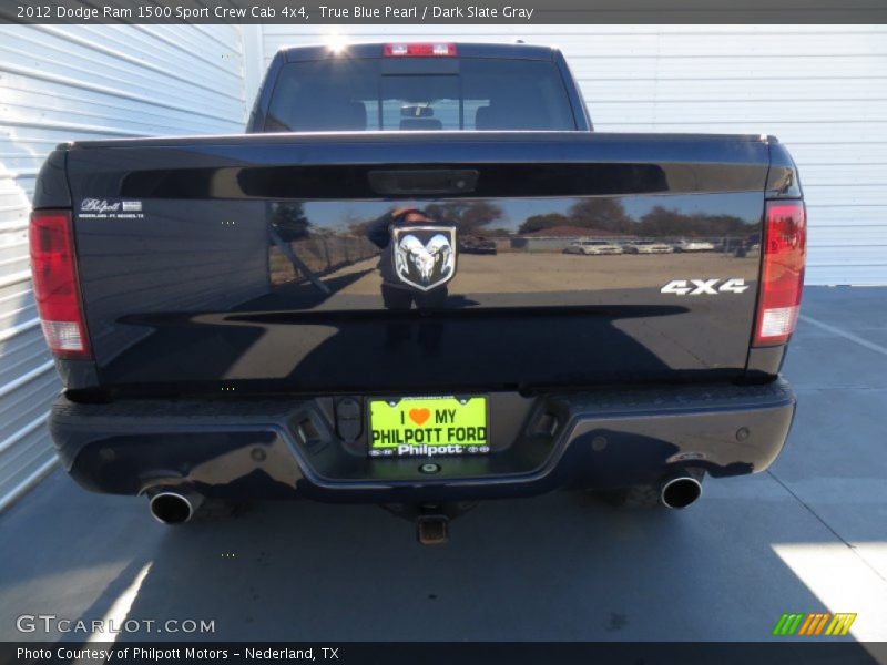True Blue Pearl / Dark Slate Gray 2012 Dodge Ram 1500 Sport Crew Cab 4x4