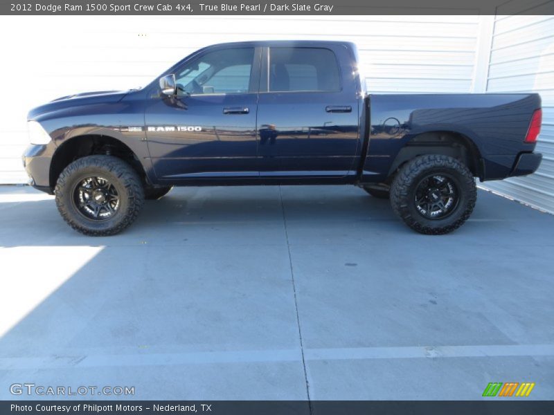 True Blue Pearl / Dark Slate Gray 2012 Dodge Ram 1500 Sport Crew Cab 4x4