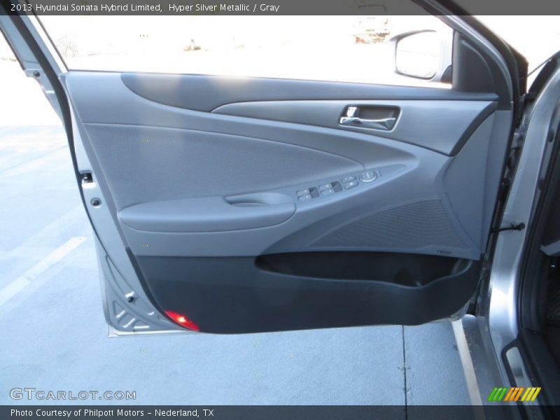 Hyper Silver Metallic / Gray 2013 Hyundai Sonata Hybrid Limited