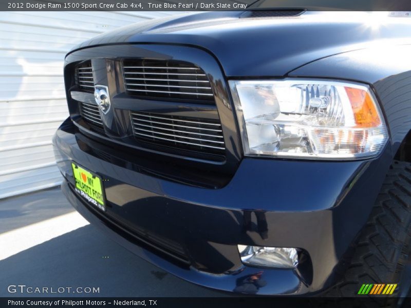True Blue Pearl / Dark Slate Gray 2012 Dodge Ram 1500 Sport Crew Cab 4x4