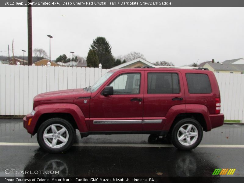 Deep Cherry Red Crystal Pearl / Dark Slate Gray/Dark Saddle 2012 Jeep Liberty Limited 4x4