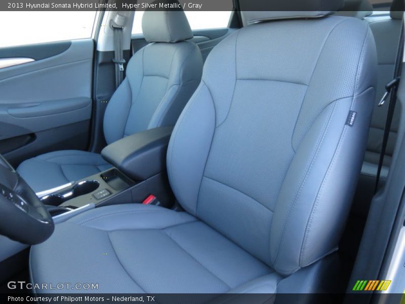 Hyper Silver Metallic / Gray 2013 Hyundai Sonata Hybrid Limited