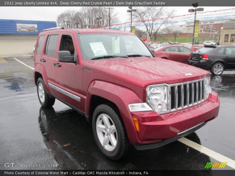 Deep Cherry Red Crystal Pearl / Dark Slate Gray/Dark Saddle 2012 Jeep Liberty Limited 4x4