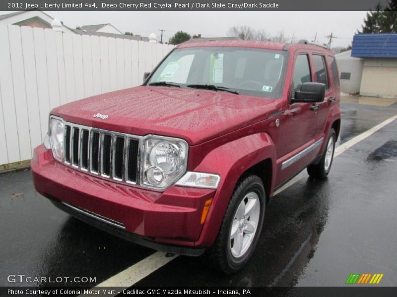 Deep Cherry Red Crystal Pearl / Dark Slate Gray/Dark Saddle 2012 Jeep Liberty Limited 4x4