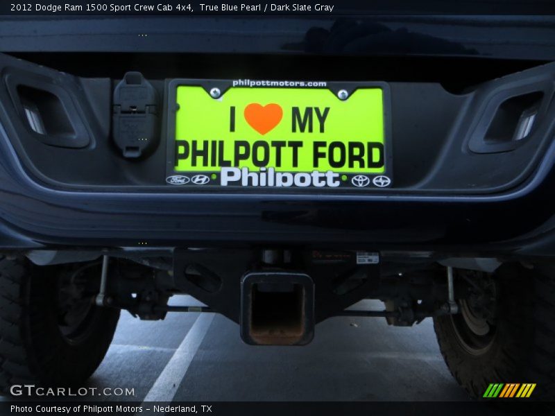 True Blue Pearl / Dark Slate Gray 2012 Dodge Ram 1500 Sport Crew Cab 4x4