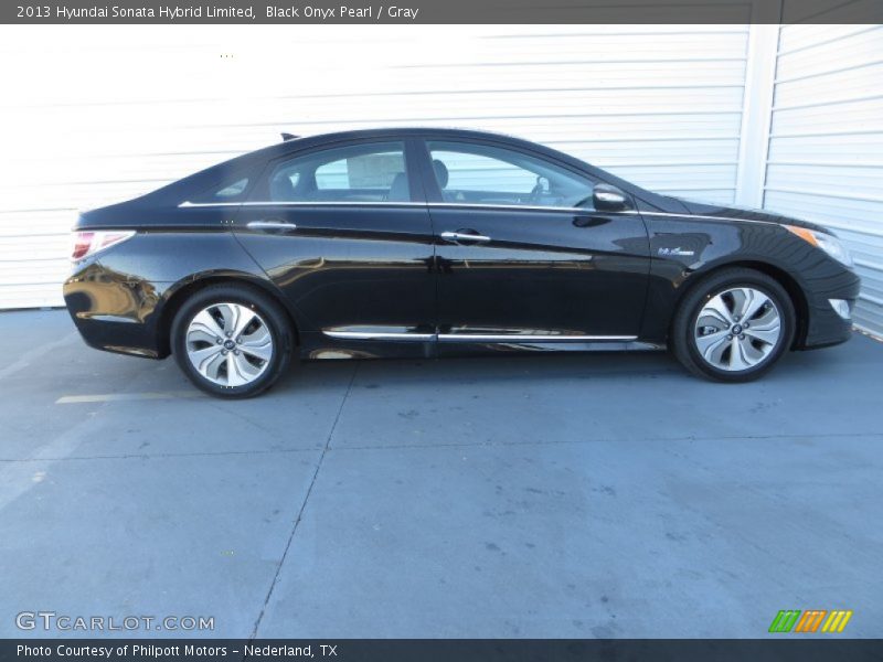 Black Onyx Pearl / Gray 2013 Hyundai Sonata Hybrid Limited