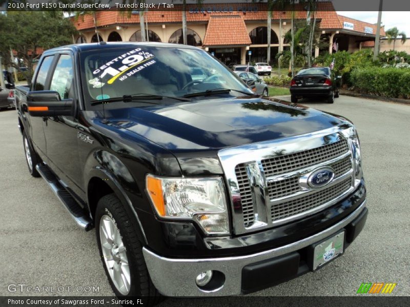 Tuxedo Black / Tan 2010 Ford F150 Lariat SuperCrew