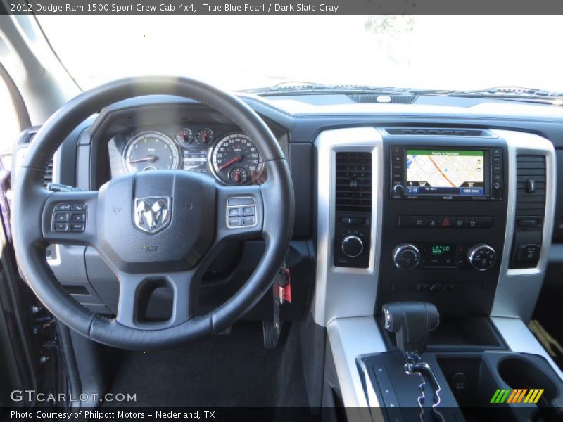 True Blue Pearl / Dark Slate Gray 2012 Dodge Ram 1500 Sport Crew Cab 4x4