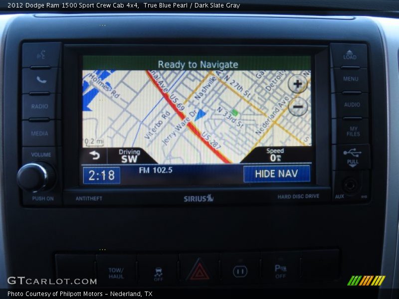 True Blue Pearl / Dark Slate Gray 2012 Dodge Ram 1500 Sport Crew Cab 4x4