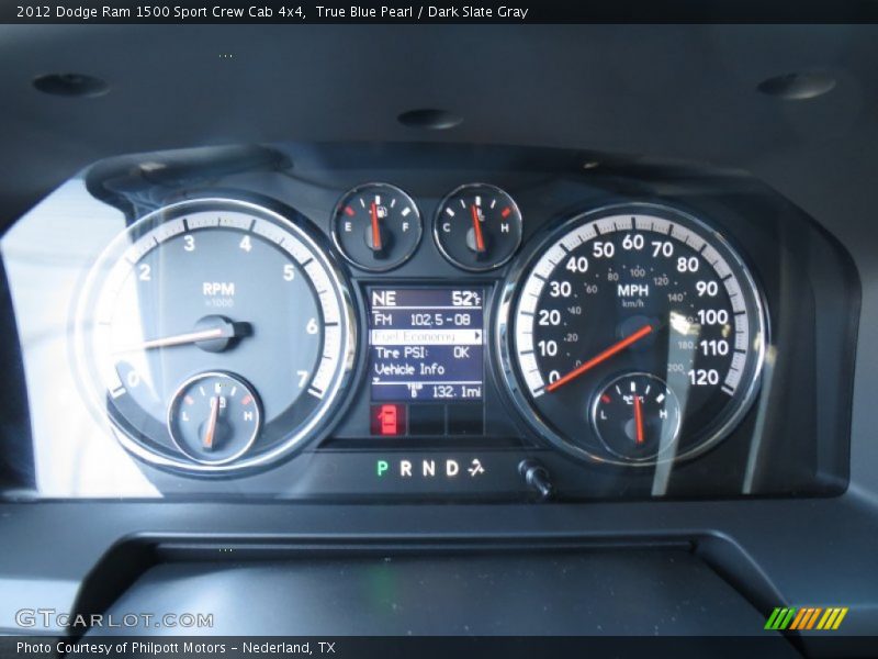 True Blue Pearl / Dark Slate Gray 2012 Dodge Ram 1500 Sport Crew Cab 4x4