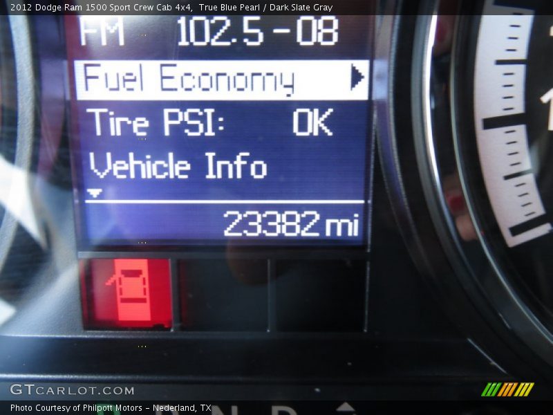 True Blue Pearl / Dark Slate Gray 2012 Dodge Ram 1500 Sport Crew Cab 4x4