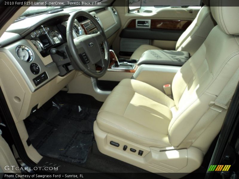 Tuxedo Black / Tan 2010 Ford F150 Lariat SuperCrew