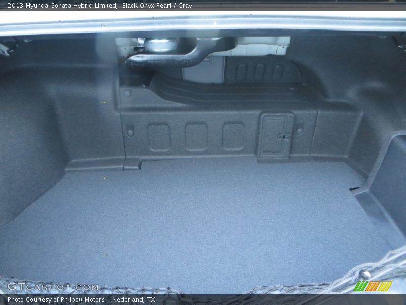 Black Onyx Pearl / Gray 2013 Hyundai Sonata Hybrid Limited