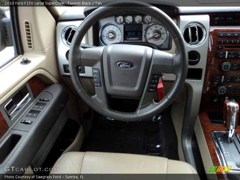 Tuxedo Black / Tan 2010 Ford F150 Lariat SuperCrew