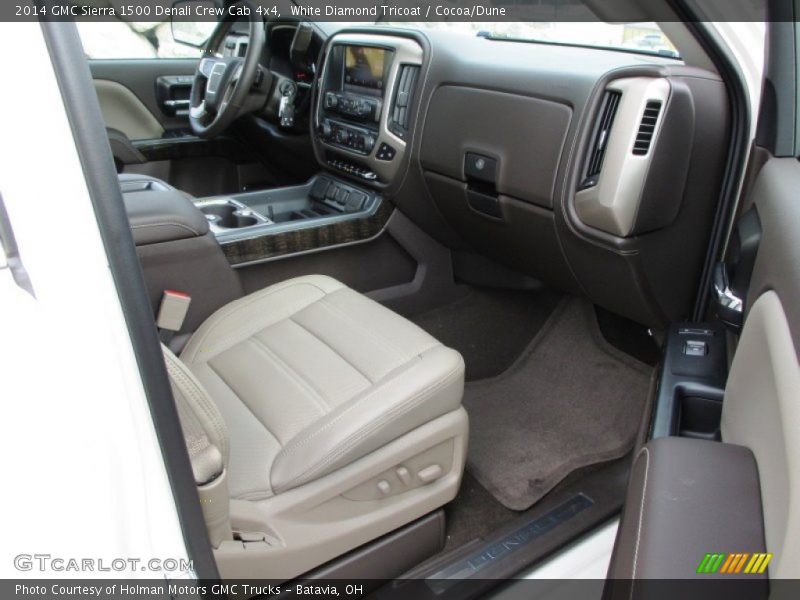 White Diamond Tricoat / Cocoa/Dune 2014 GMC Sierra 1500 Denali Crew Cab 4x4