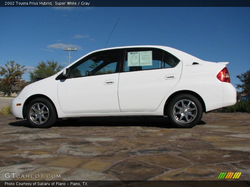 Super White / Gray 2002 Toyota Prius Hybrid